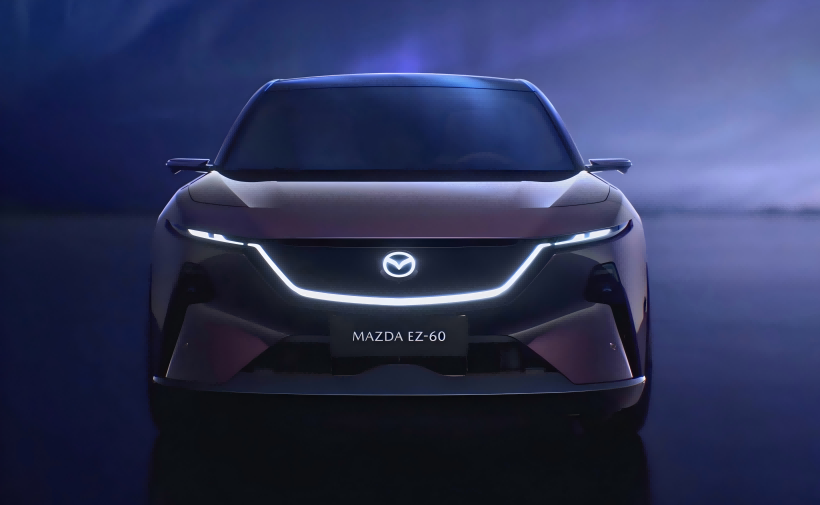 Mazda EZ ၏တရားဝင်ပုံရိပ်များ - 60 ။ ဒီဇိုင်းသည်အလွန်အမင်းအနာဂတ်ဖြစ်သည်။ ၎င်းသည် April ပြီလ 23 ရက်နေ့တွင်ပထမဆုံးပထမဆုံးပွဲထွက်လိမ့်မည်။